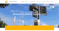 Desktop Screenshot of campingzonneweelde.nl