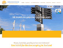 Tablet Screenshot of campingzonneweelde.nl
